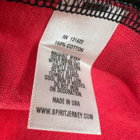 Spirit Jersey T Shirt Dead End Scorpion M Red Crewneck Heavyweight Oversize NWT - Picture 6 of 6